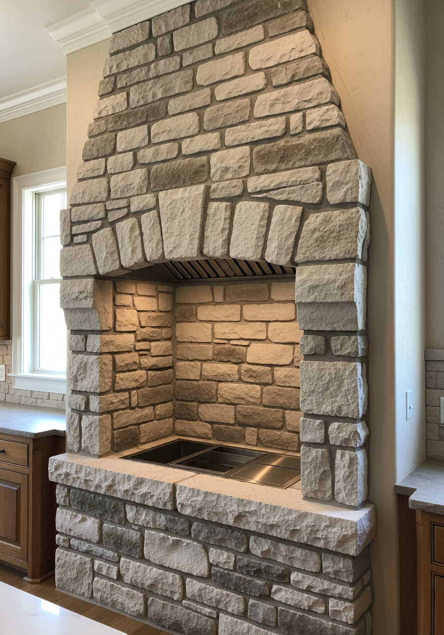 31. Range Hood Alcove Design