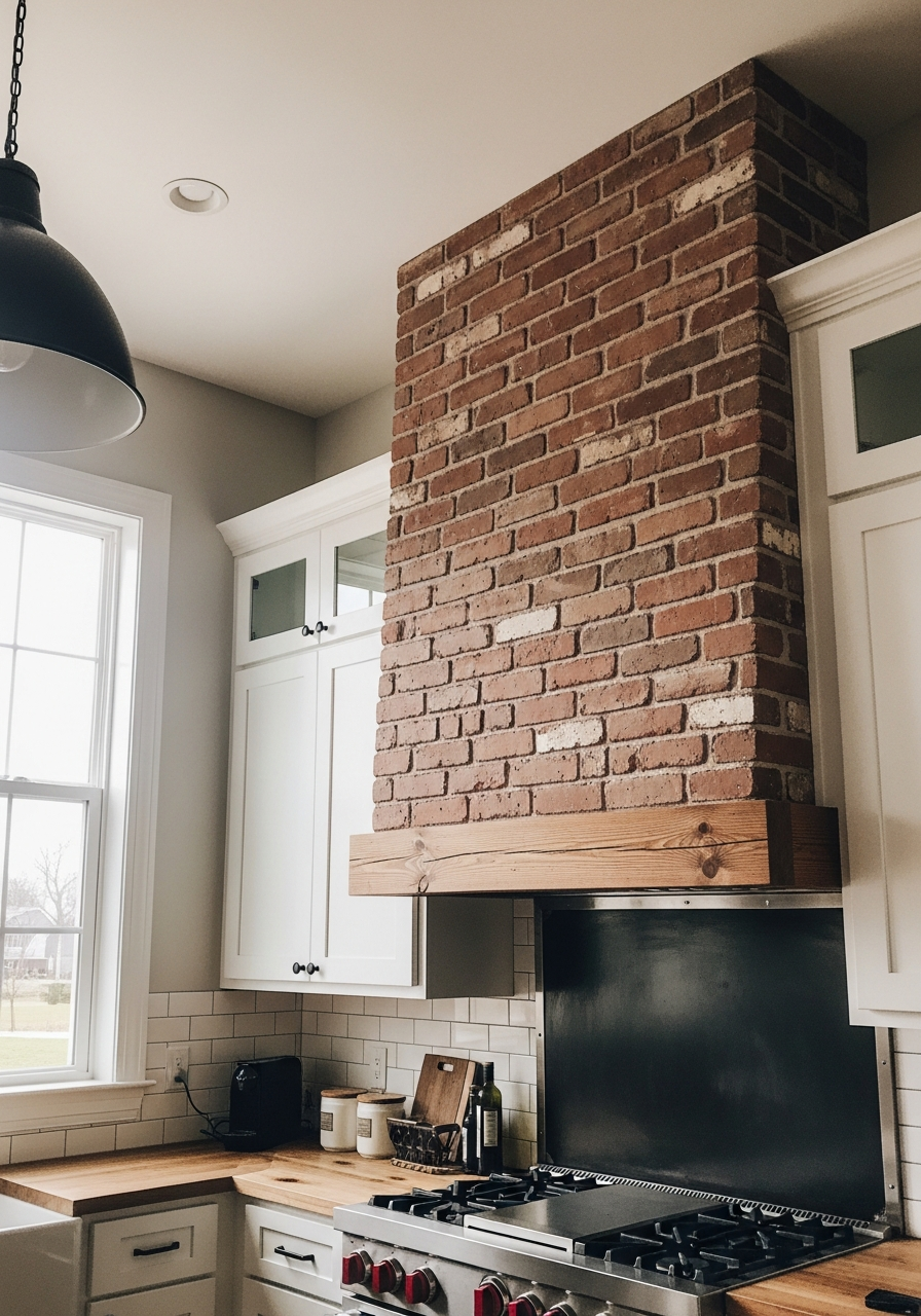 13. Brick Accent Vent Hood