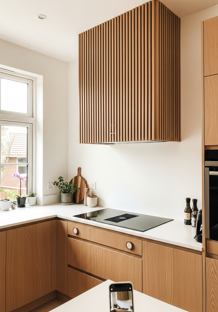 18. Vertical Slat Wood Hood