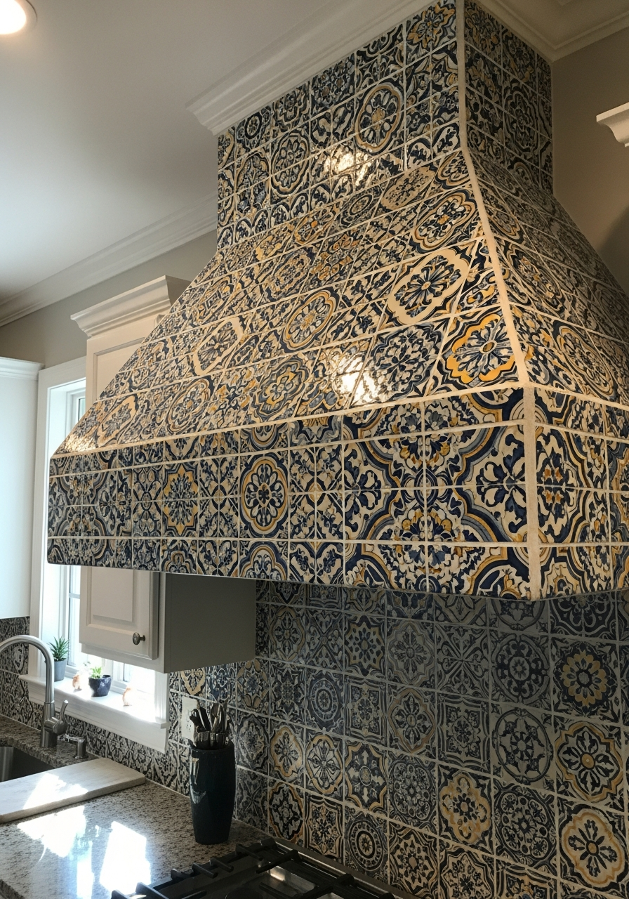 39. Patterned Tile Vent Hood
