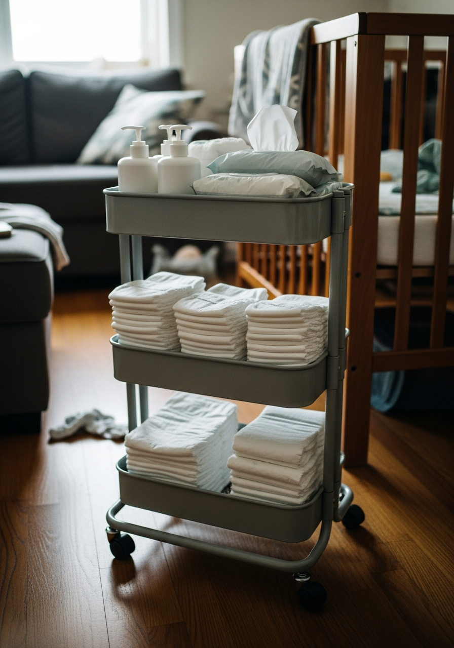 1. Rolling Utility Cart