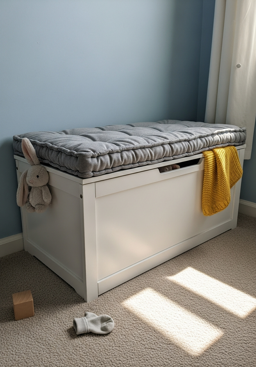 20. Nursery Storage Bench