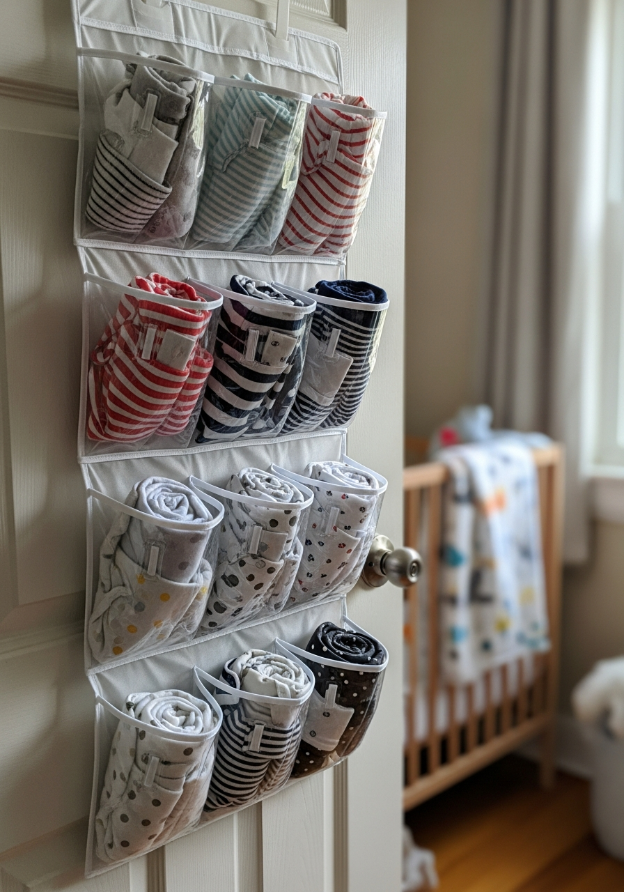 3. Over Door Shoe Organizer