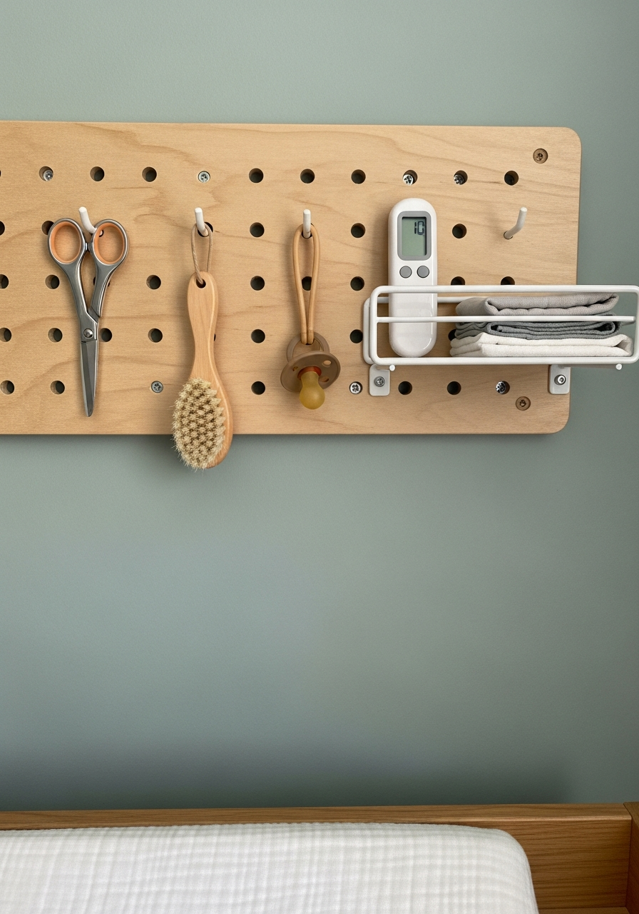 9. Nursery Wall Pegboard