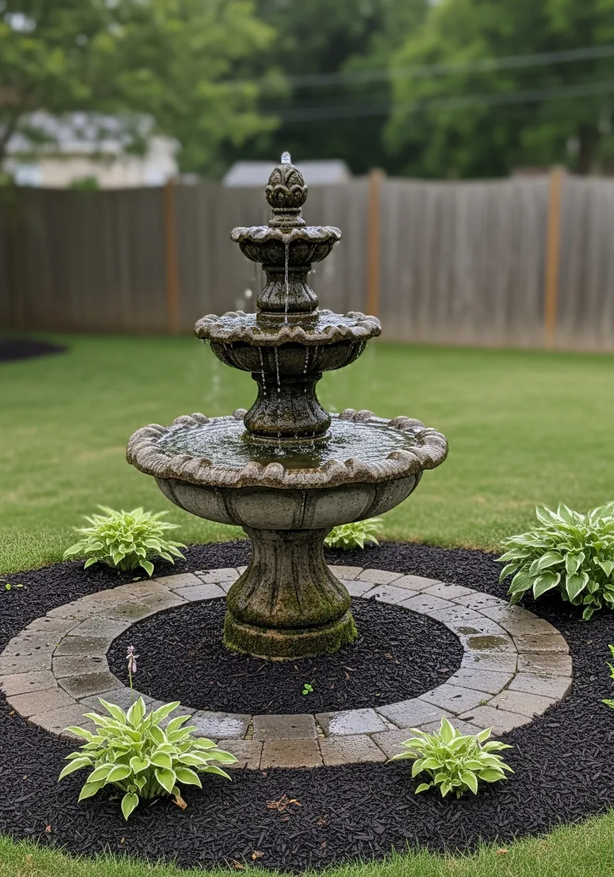 1. Classic Tiered Fountain Centerpiece