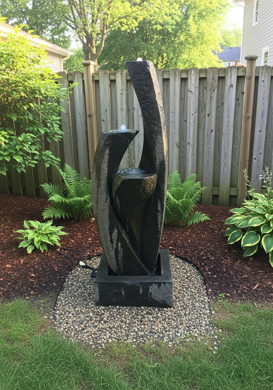 10. Sculptural Artistic Fountain