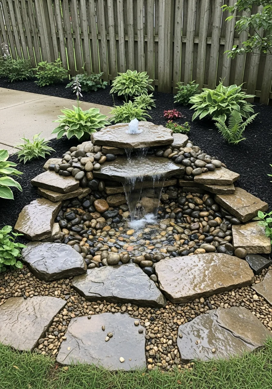 4. Pondless Waterfall Fountain