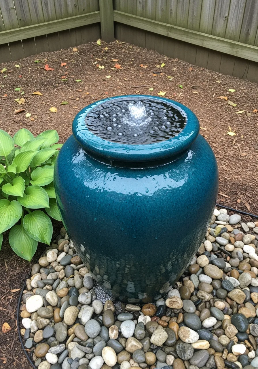 5. Bubbling Urn Fountain Feature