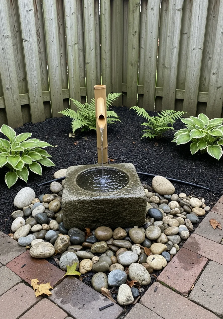 7. Zen Inspired Bamboo Fountain
