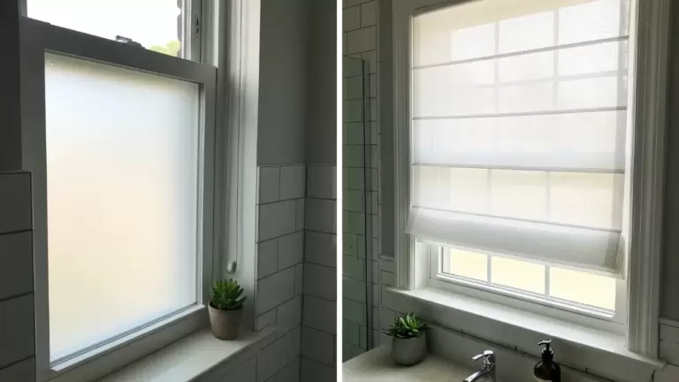 35 Practical Bathroom Window Treatments