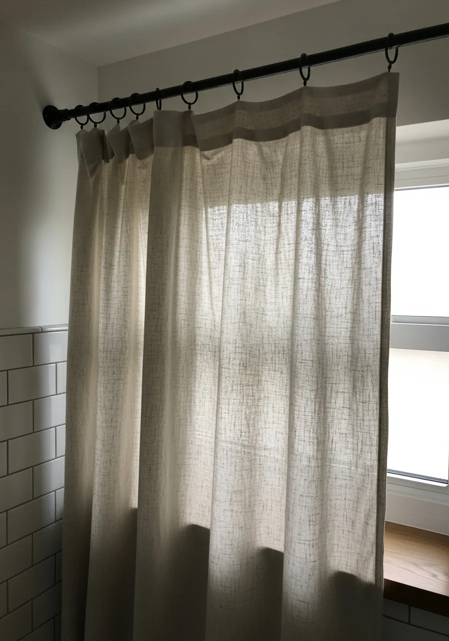 11. Textured Linen Curtains