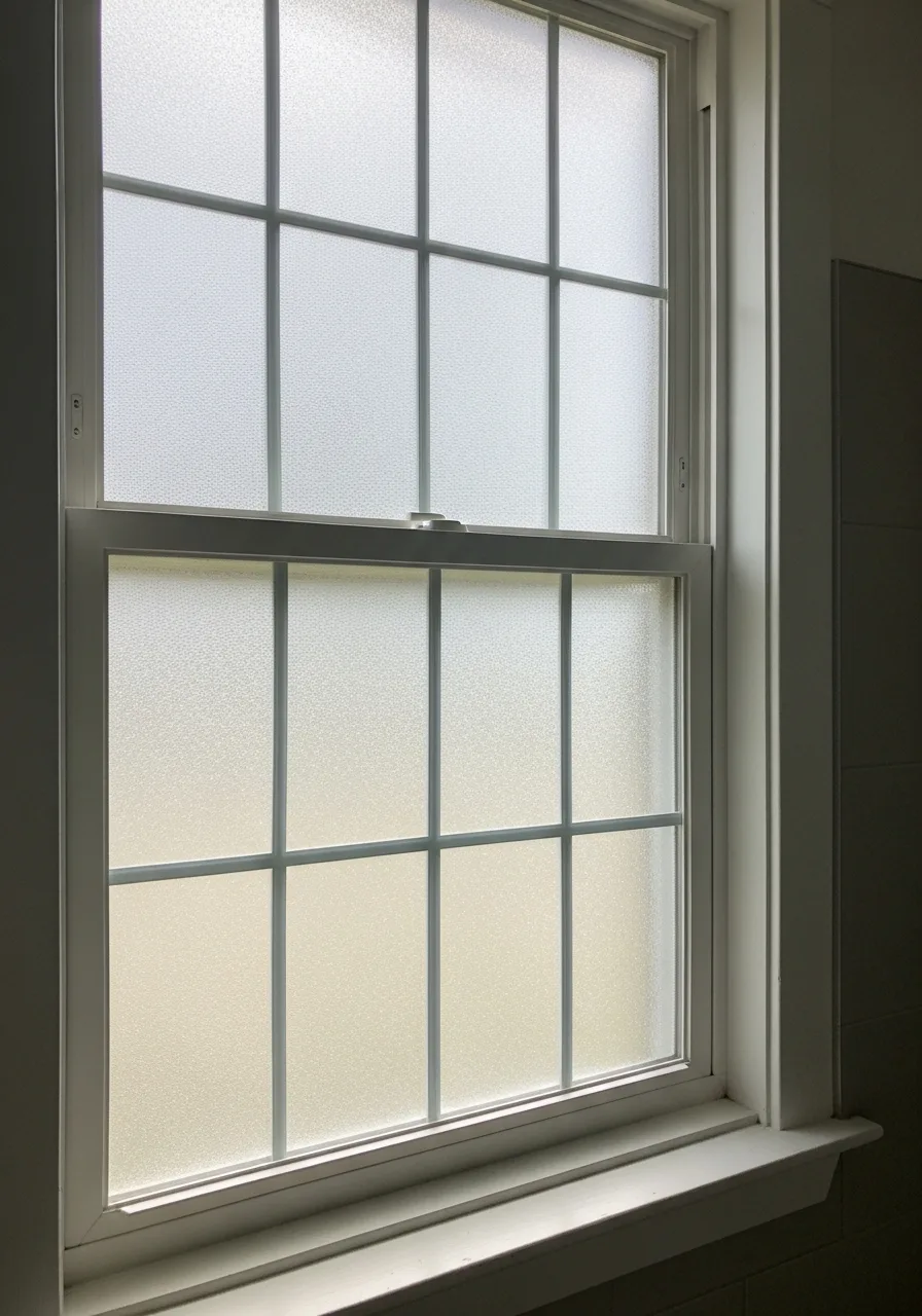 34. Frosted Glass Grid Pattern