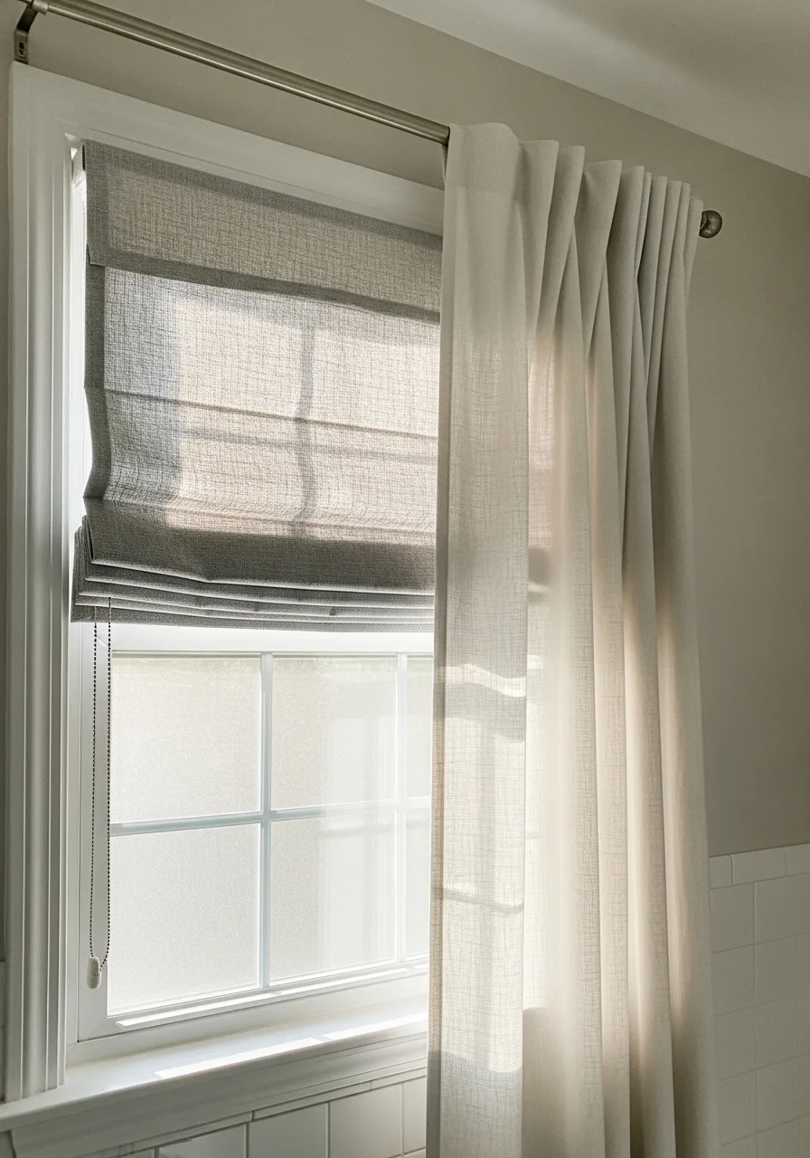 6. Layered Curtains and Shades