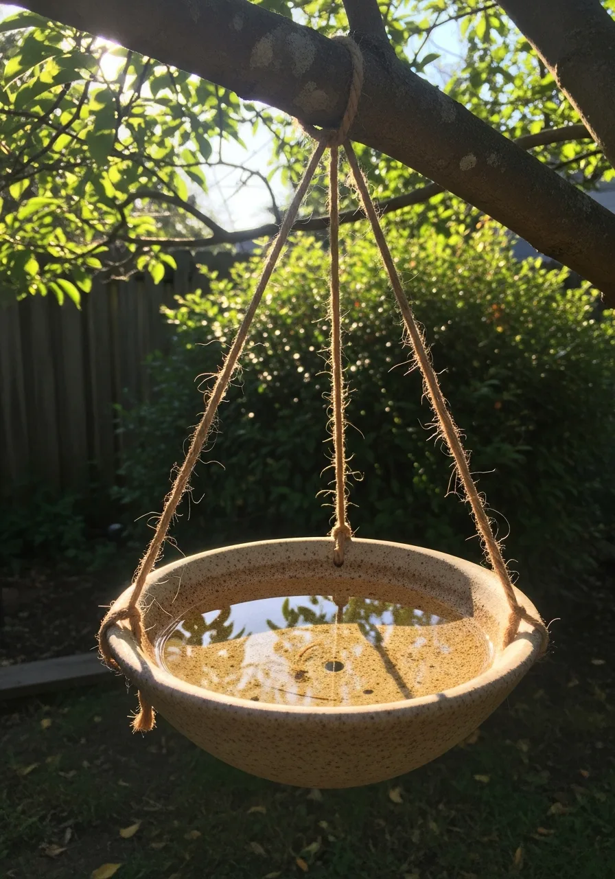 13. Hanging Bird Bath