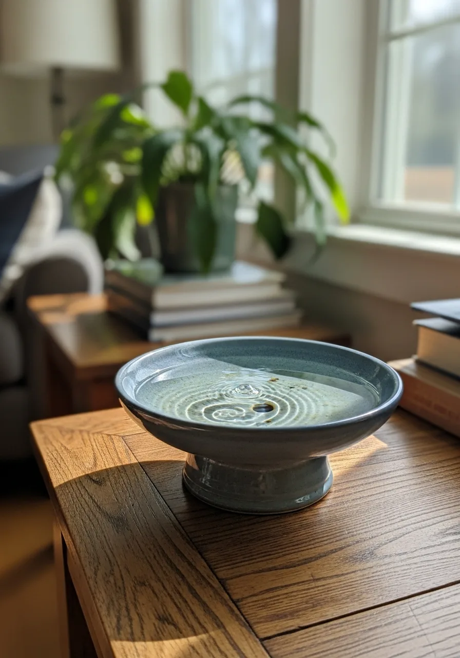 16. Tabletop Bird Bath