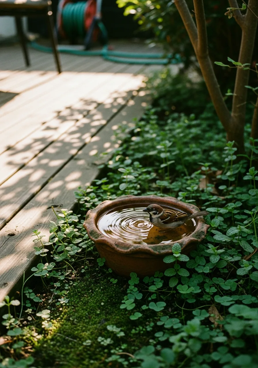 18. Mini Garden Bird Bath