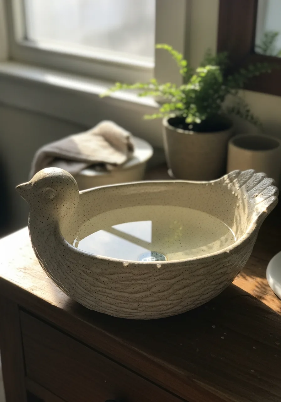 28. Bird-Shaped Basin Design