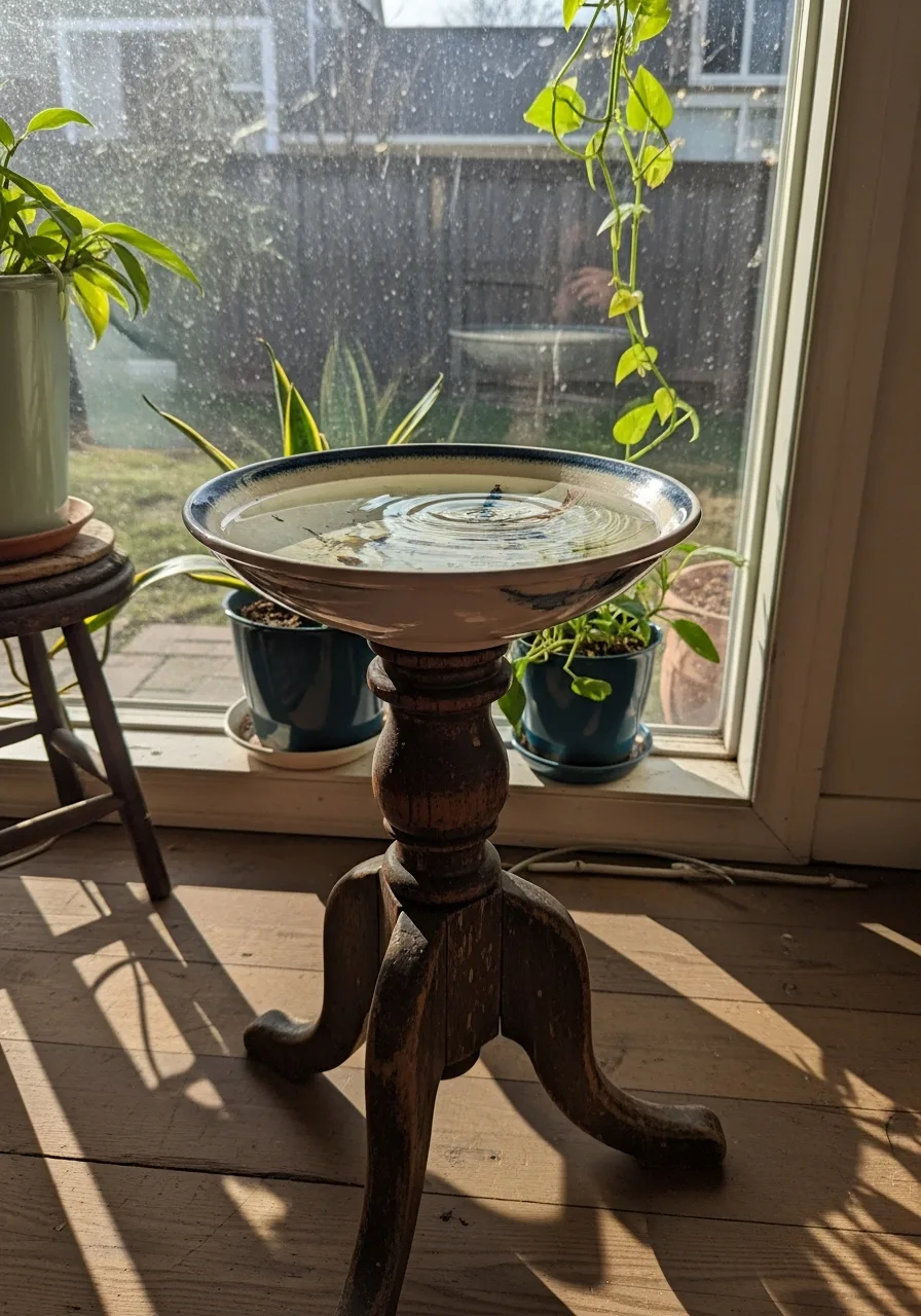 32. Recycled Table Leg Bath