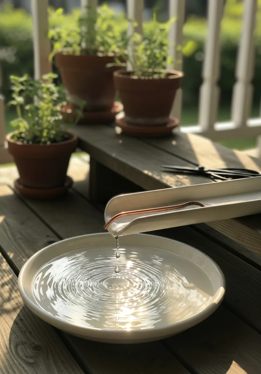 41. Drip Water Bird Bath