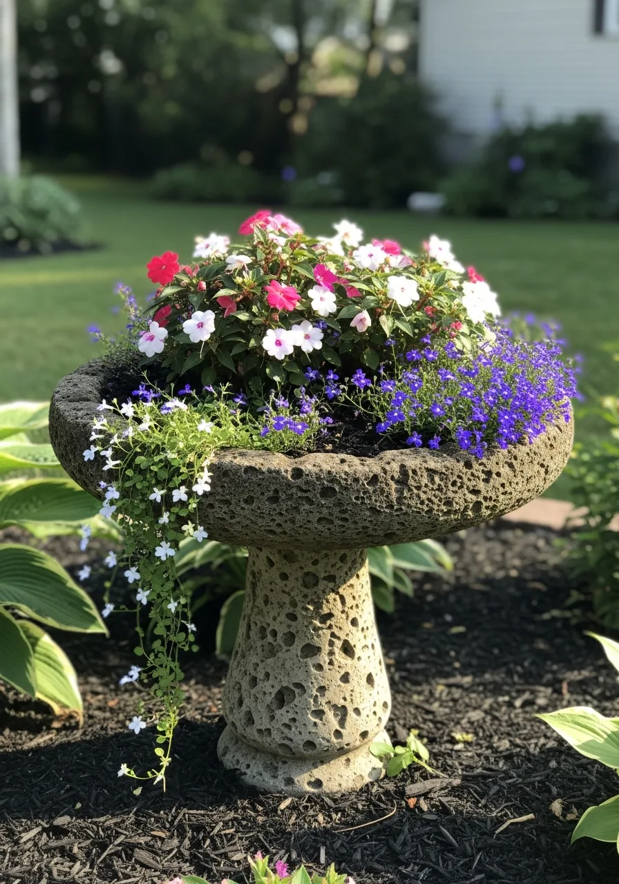 44. Flower Bed Centerpiece
