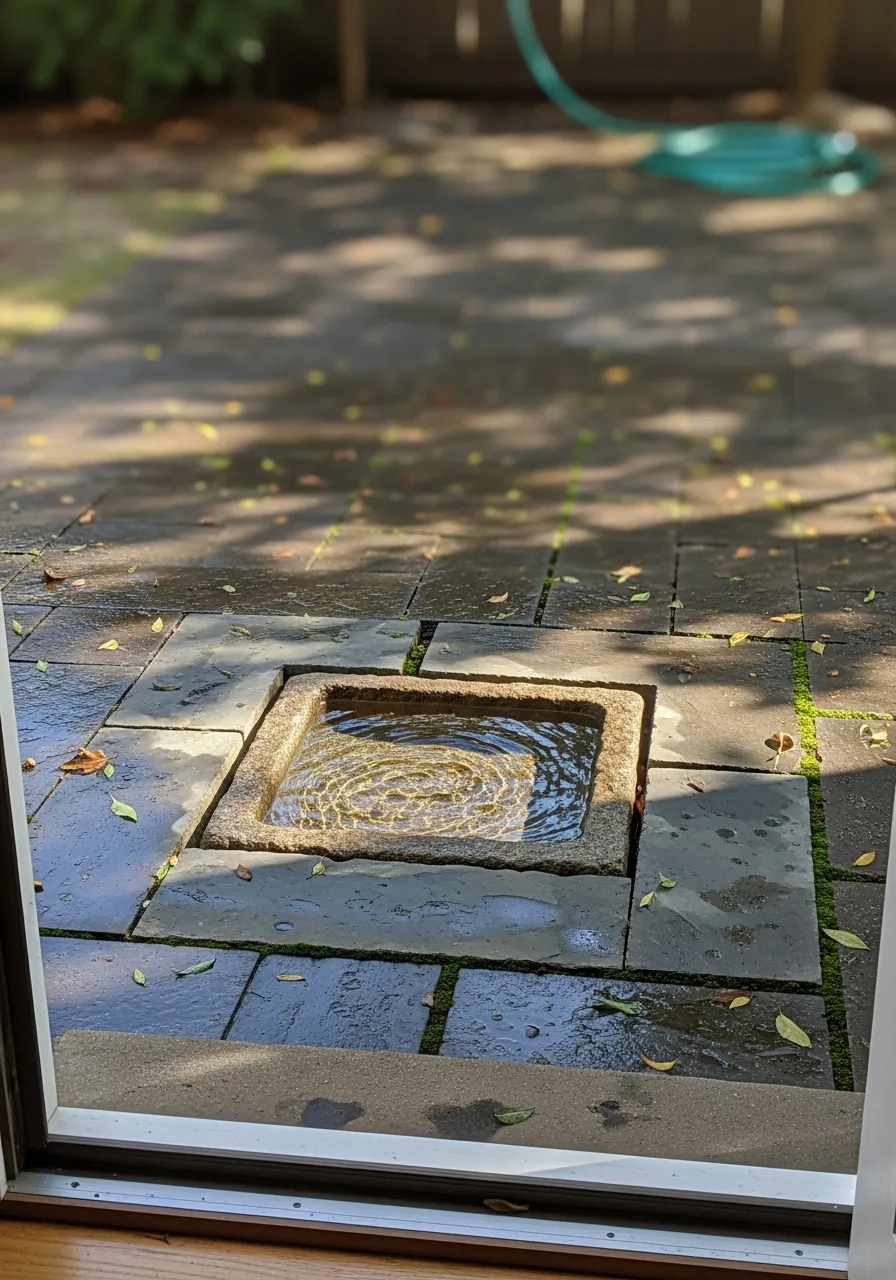 45. Sunken Bird Bath Design