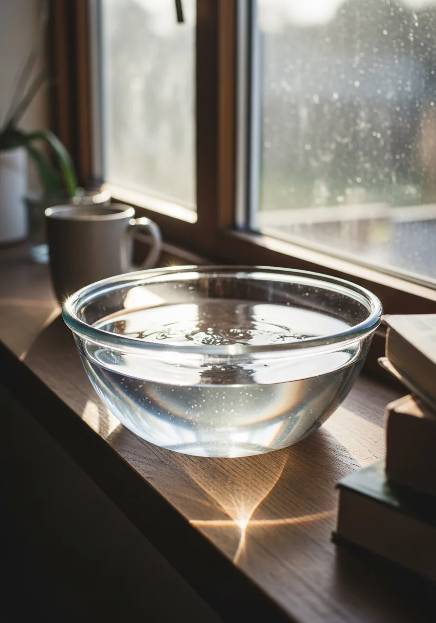 9. Glass Bowl Bird Bath