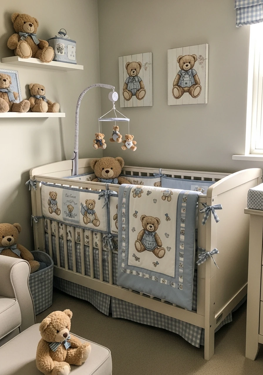 Cozy Teddy Bear Theme - 30 Adorable Boy Nursery Themes You'll Love