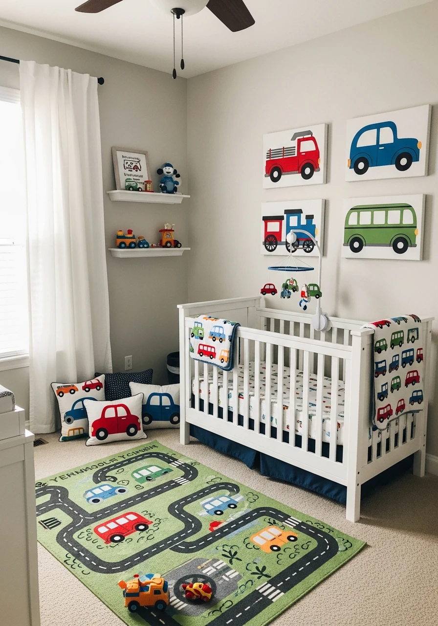 Classic Transportation - 30 Adorable Boy Nursery Themes You'll Love