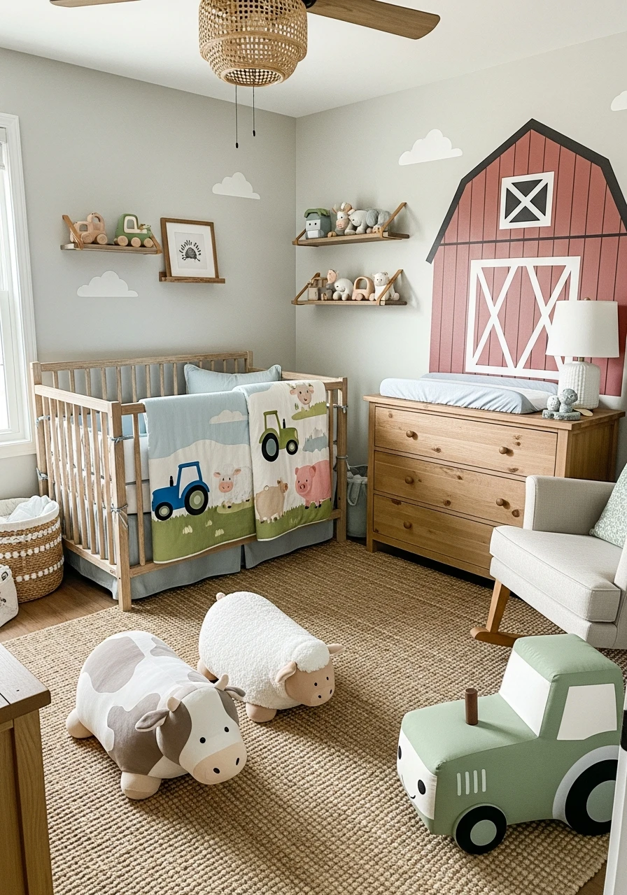 Charming Farm Life - 30 Adorable Boy Nursery Themes You'll Love
