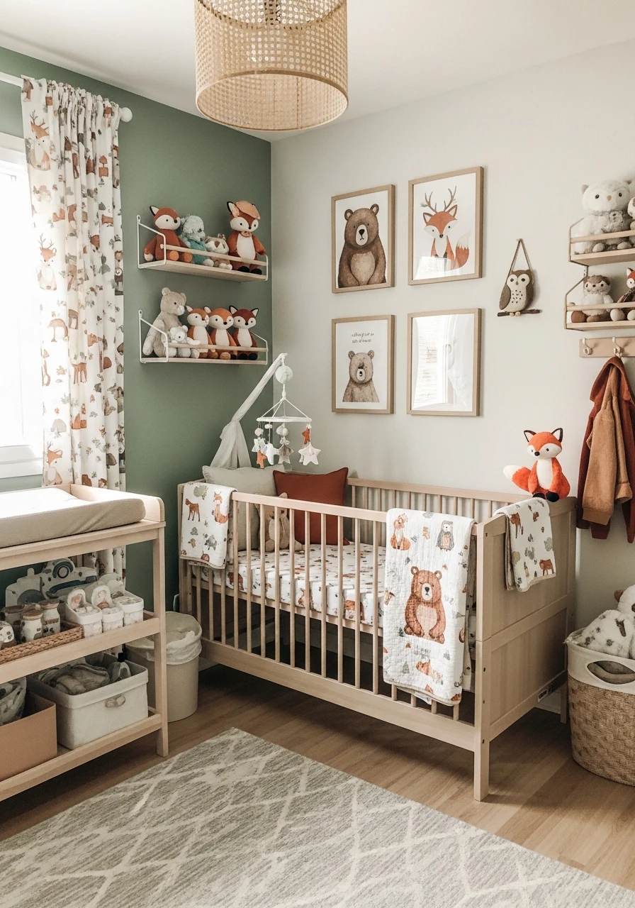 Whimsical Woodland Animals - 30 Adorable Boy Nursery Themes You'll Love