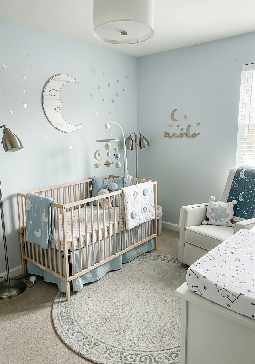Dreamy Celestial Boy Nursery - 30 Adorable Boy Nursery Themes You'll Love