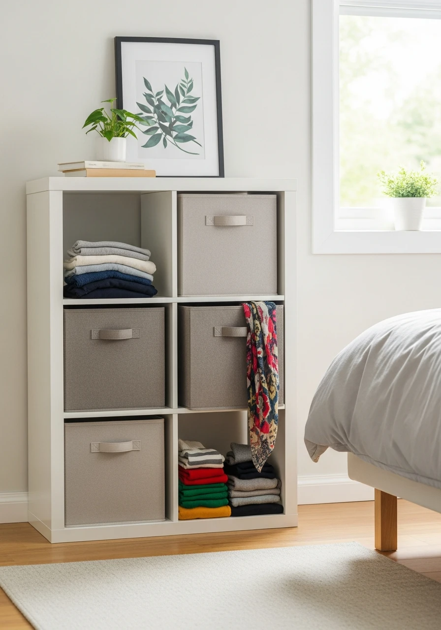 Fabric Storage Cubes - 50 Smart Clothes Storage Ideas