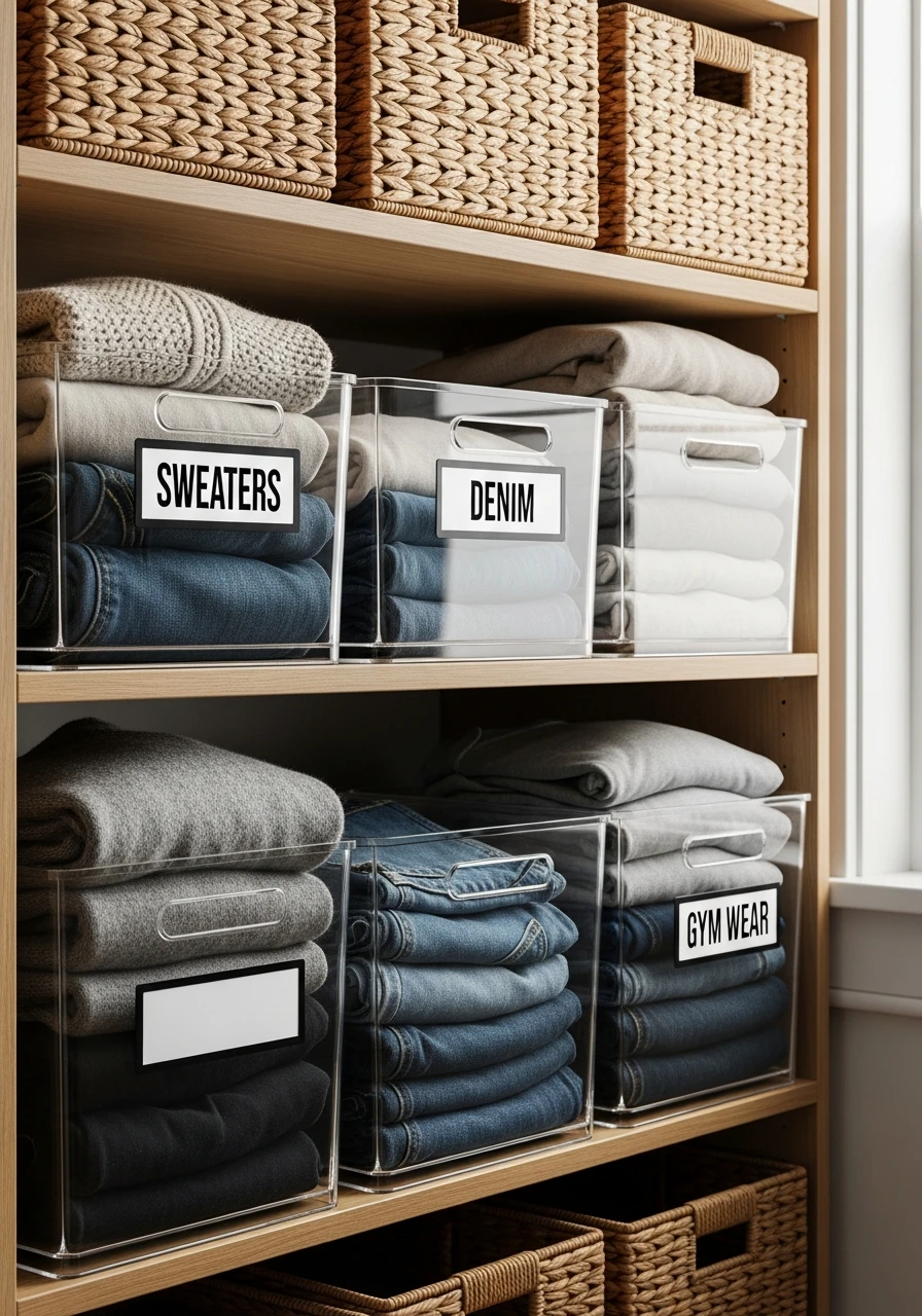 Label Maker Tags - 50 Smart Clothes Storage Ideas