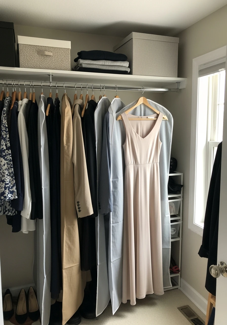 Suit and Dress Covers - 50 Smart Clothes Storage Ideas