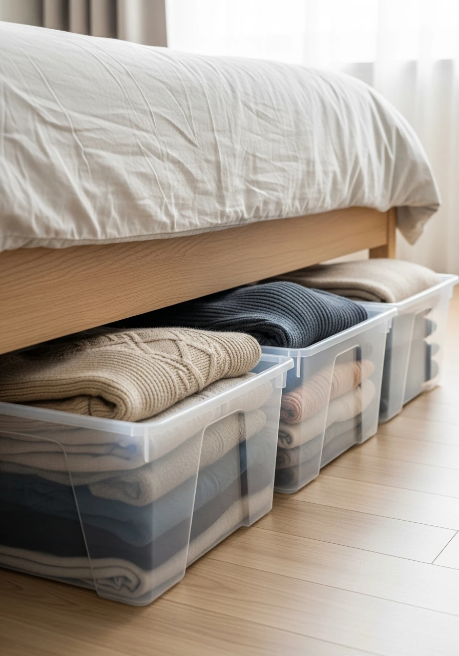 Under-Bed Storage Boxes - 50 Smart Clothes Storage Ideas