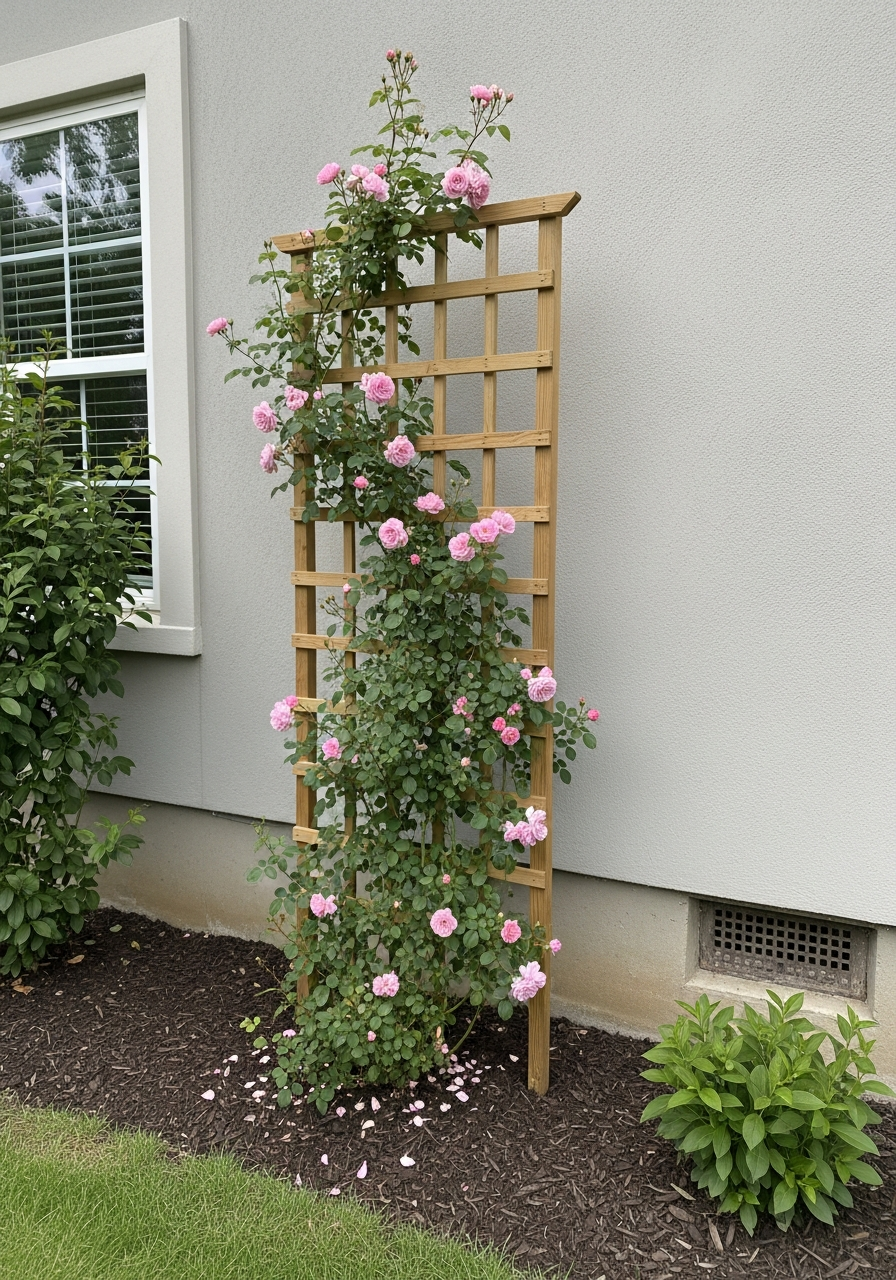 12. Climbing Rose Trellis
