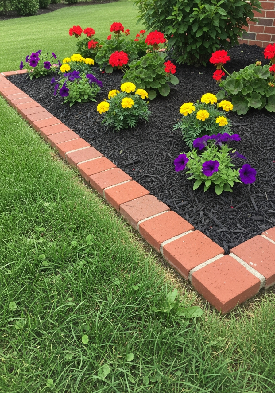 16. Edged Brick Border