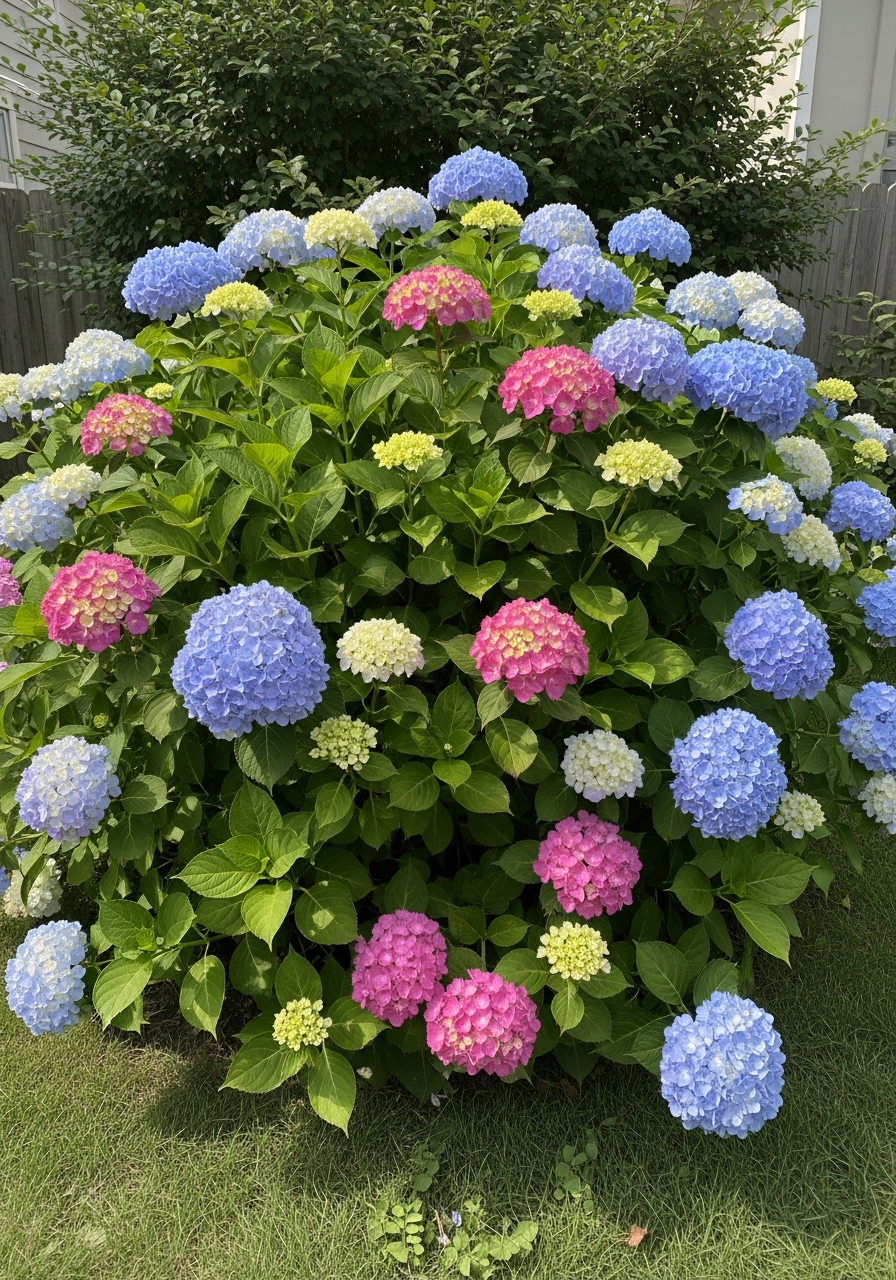 17. Hydrangea Bush Corner