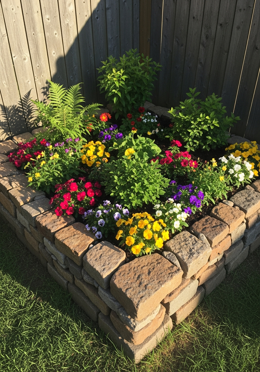 18. Raised Stone Bed