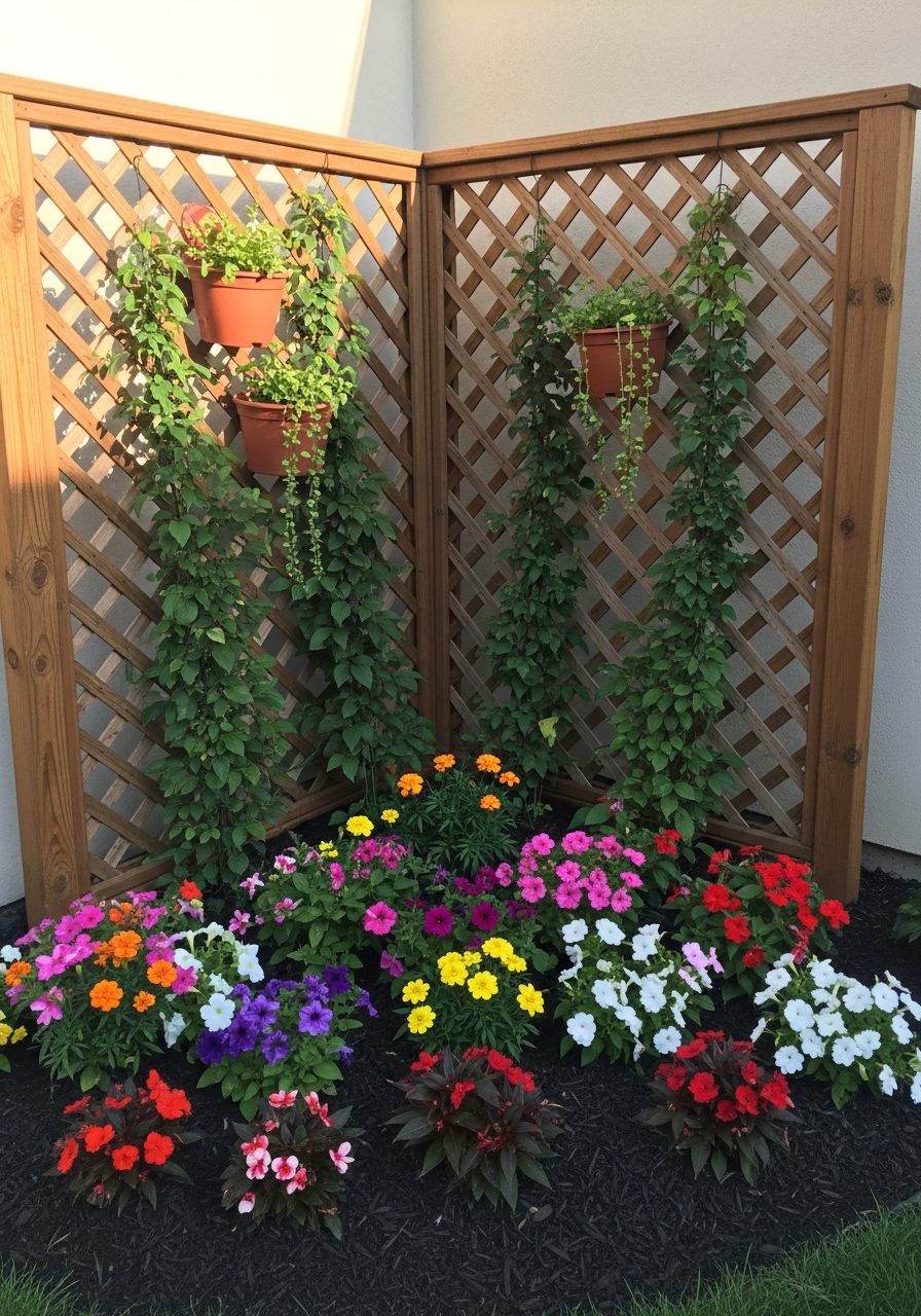 34. Lattice Fence Backdrop