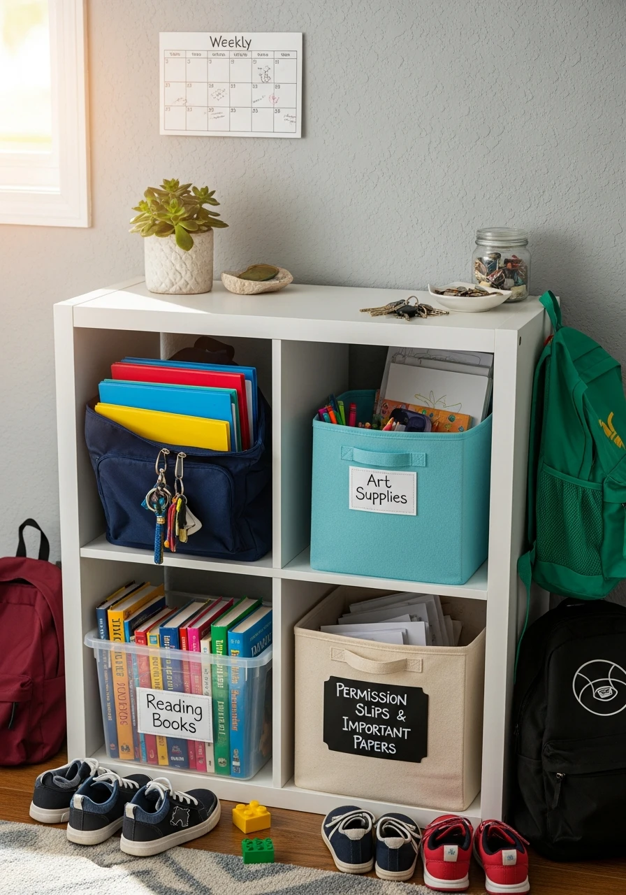 Homework Command Center - 34 Genius Cube Storage Ideas for a High-End Look