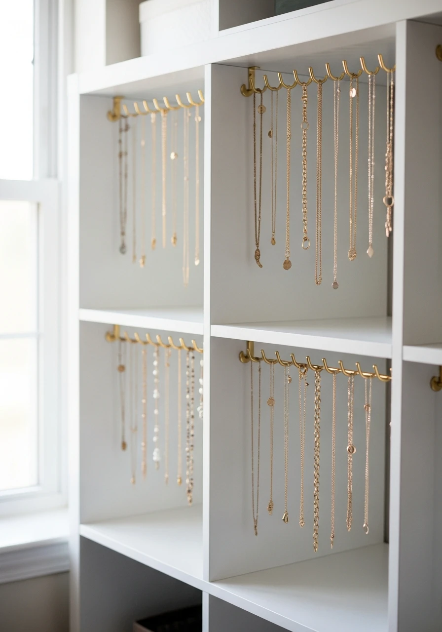 Glam Accessories Wall - 34 Genius Cube Storage Ideas for a High-End Look
