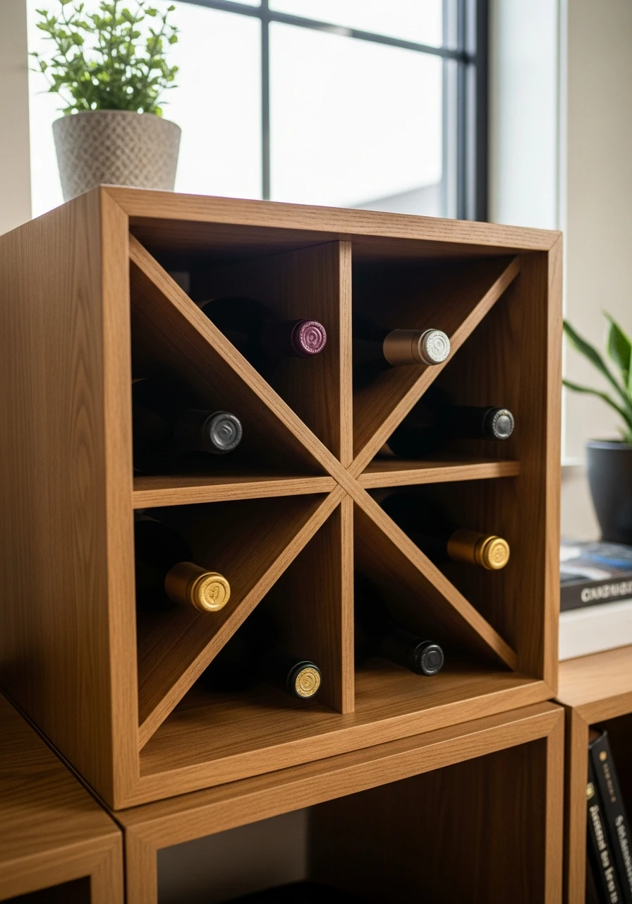Custom Wine Storage - 34 Genius Cube Storage Ideas for a High-End Look