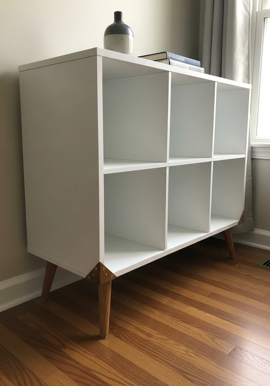 Mid-Century Furniture Legs - 34 Genius Cube Storage Ideas for a High-End Look