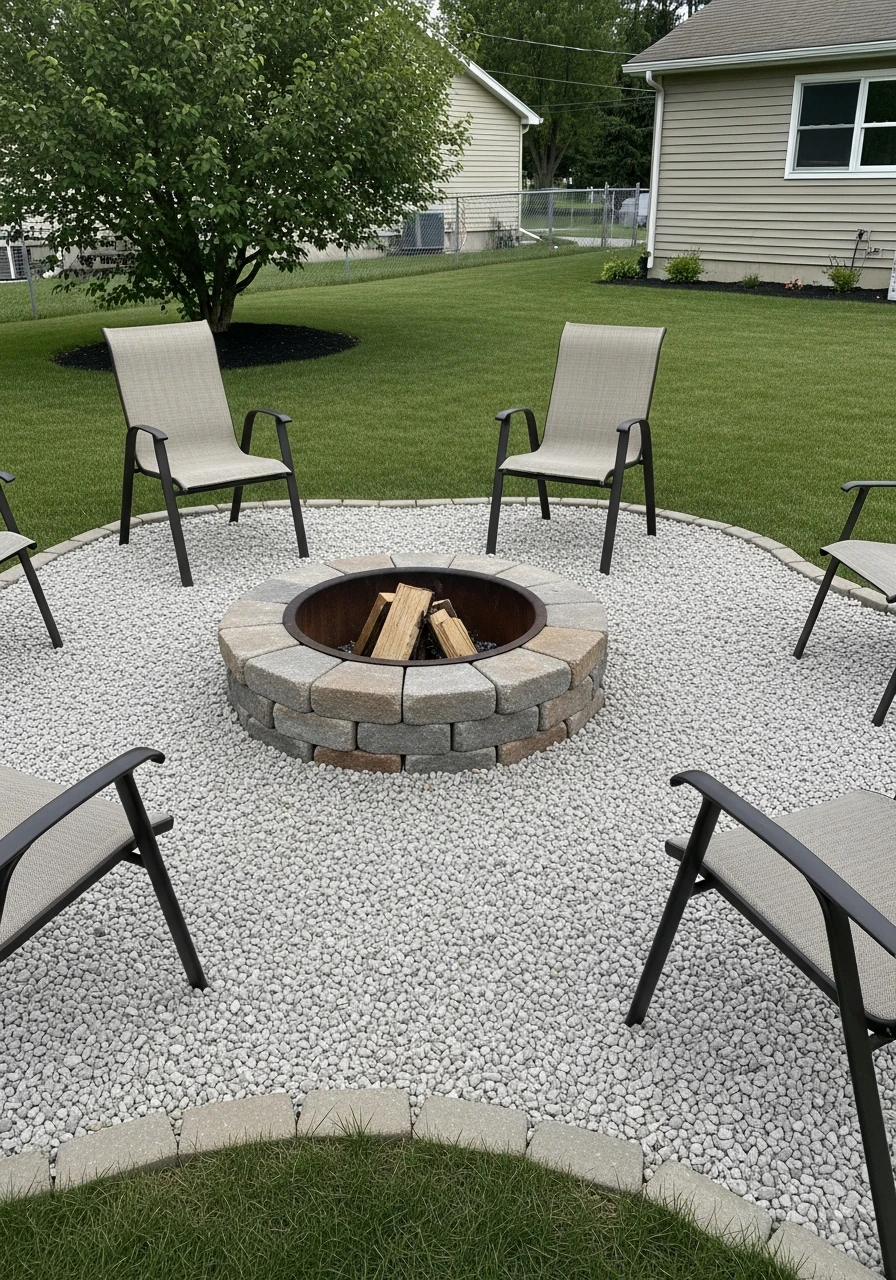Brick Fire Pit - 50 Easy DIY Backyard Ideas to Create Your Dream Outdoor Space