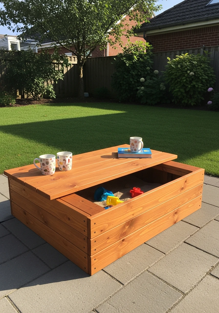 Sandbox Coffee Table - 50 Easy DIY Backyard Ideas to Create Your Dream Outdoor Space