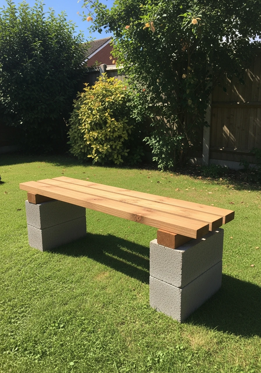 DIY Garden Bench - 45 Genius DIY Garden Ideas to Spruce Up Your Yard