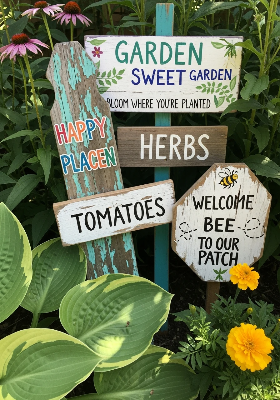 DIY Garden Signs - 45 Genius DIY Garden Ideas to Spruce Up Your Yard