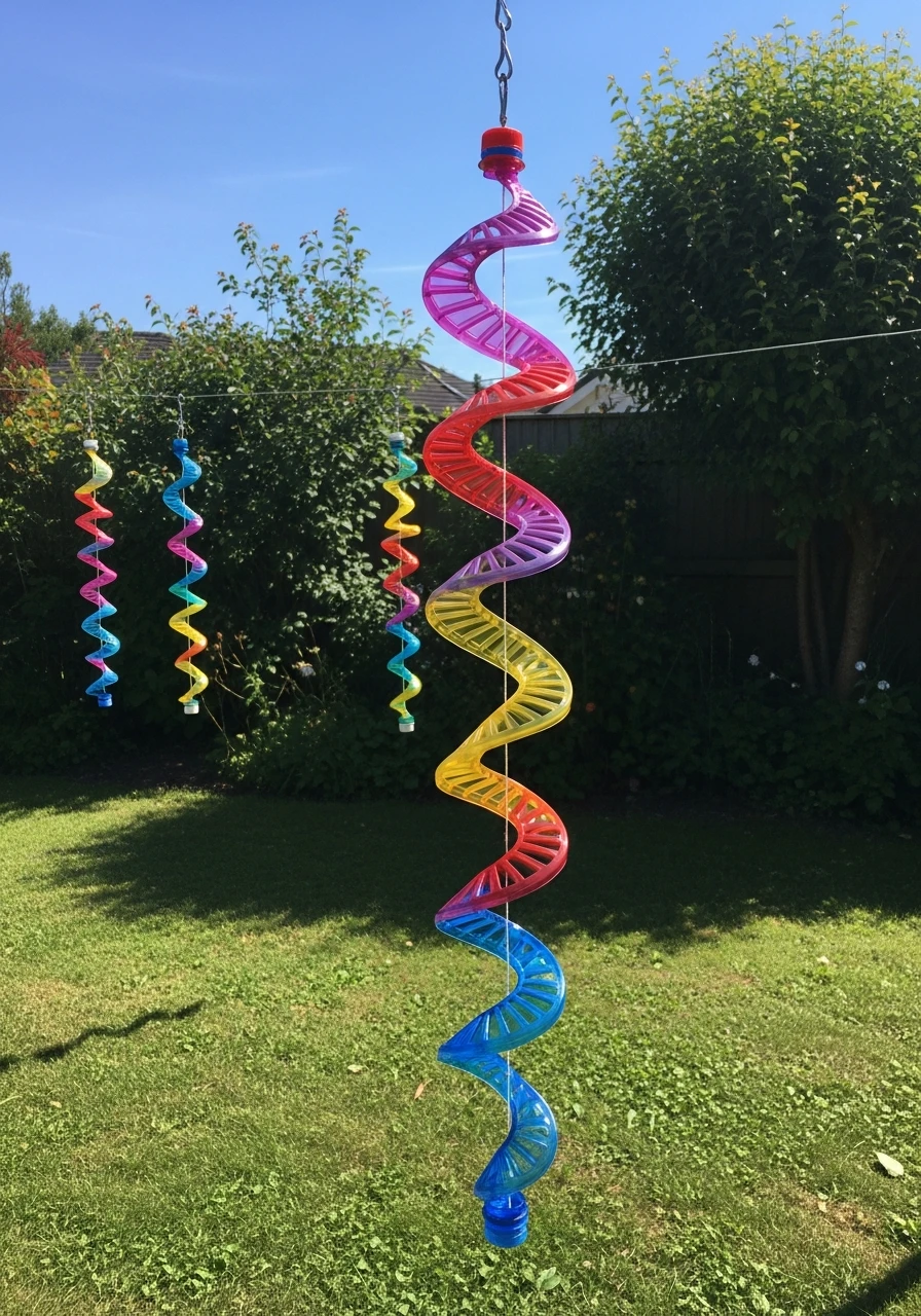 Recycled Bottle Wind Spinner - 45 Genius DIY Garden Ideas to Spruce Up Your Yard