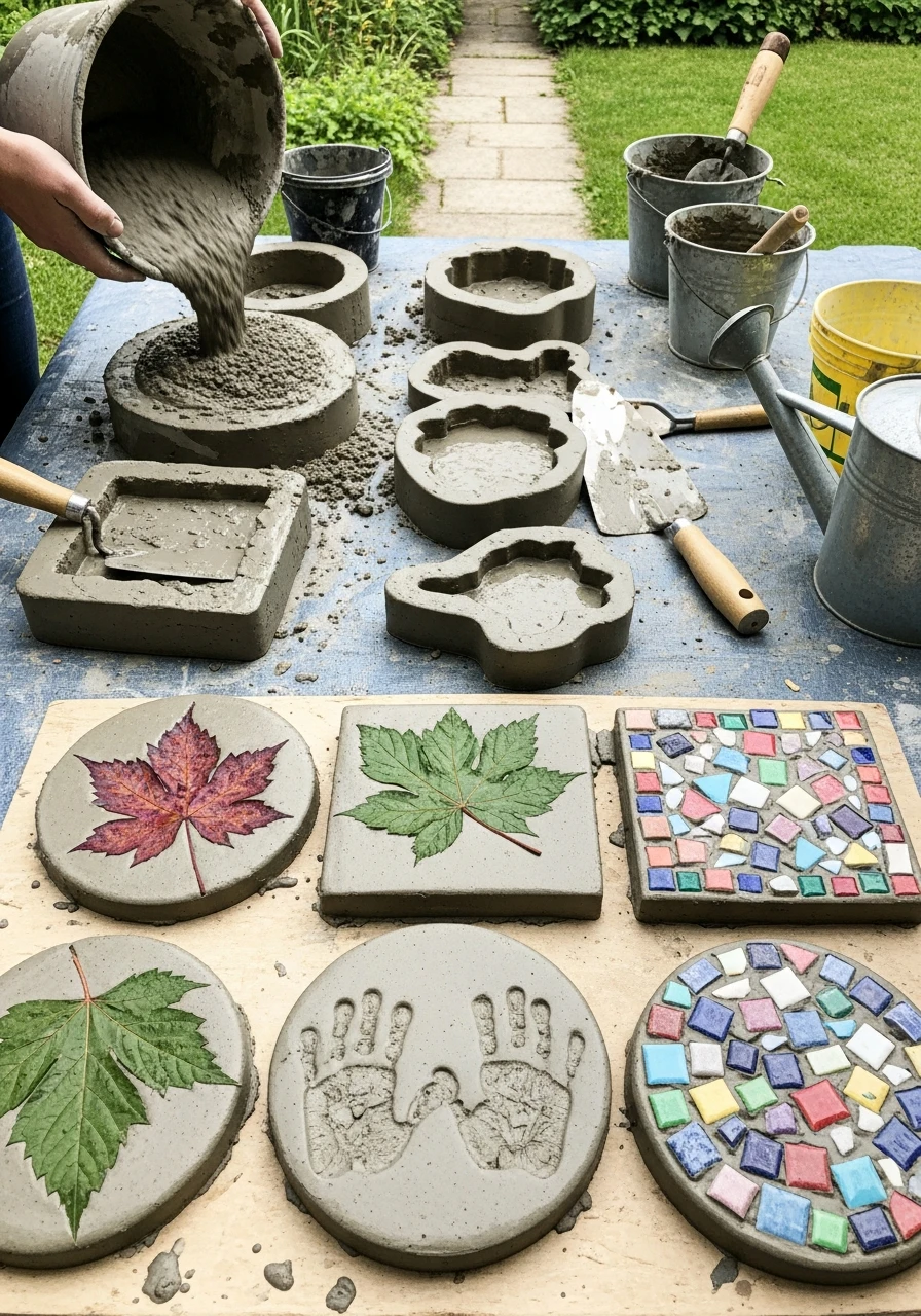 DIY Stepping Stones - 45 Genius DIY Garden Ideas to Spruce Up Your Yard